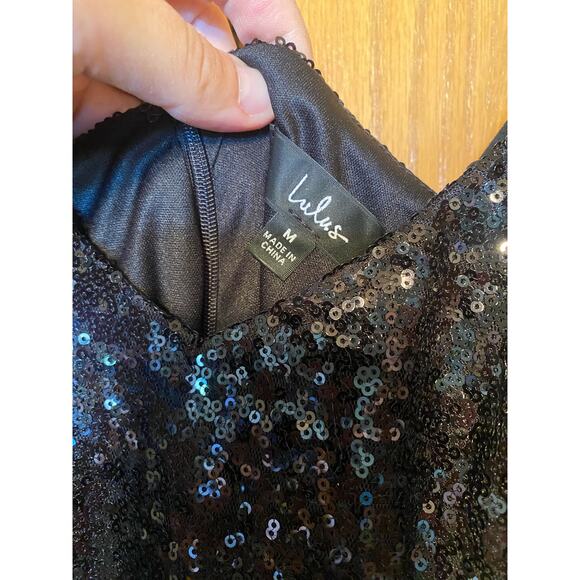 Lulus Forever Your Girl Black Sequin mini Dress - Picture 11 of 11